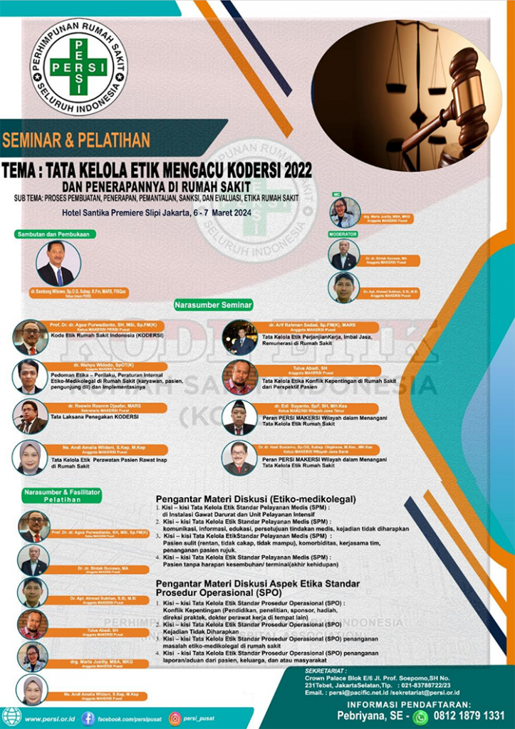 Seminar dan Pelatihan Tata Kelola Etik Mengacu Kodersi 2022 dan ...